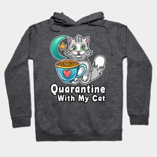 Corona Virus Quarantine Funny Cat Hoodie